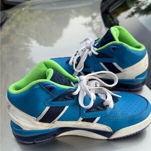 Nike Kids Teal and Lime Sneakers